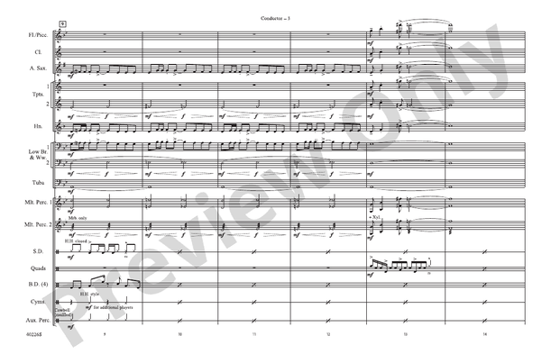 James Bond Theme (Arr. Victor López) – Marching Band Conductor Score & Parts (Digital Download)