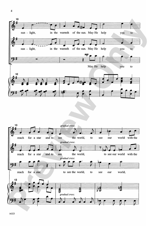 A Blessing - 3-Part Mixed Choral Octavo (Digital Download)