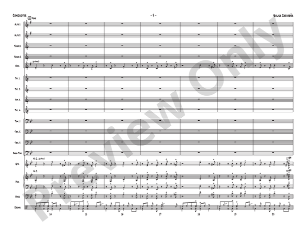 Salsa Caribena - Jazz Ensemble Conductor Score & Parts (Digital Download)