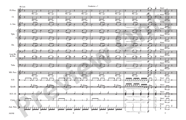 Wepa – Marching Band Conductor Score & Parts (Digital Download)