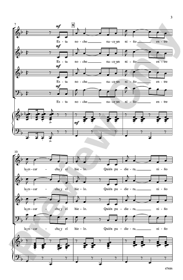 Esta Noche – SSAB Choral Octavo (Digital Download)