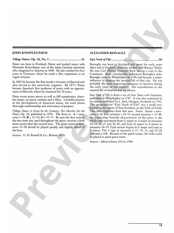 Masters of American Piano Music - Piano (Digital Download)