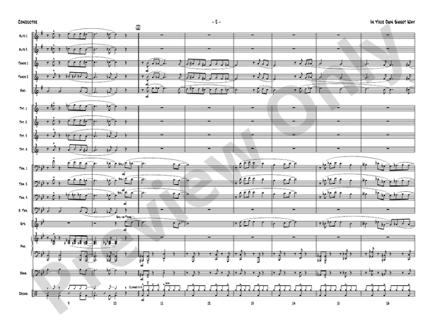 In Your Own Sweet Way - Jazz Ensemble Conductor Score & Parts(Digital Download)