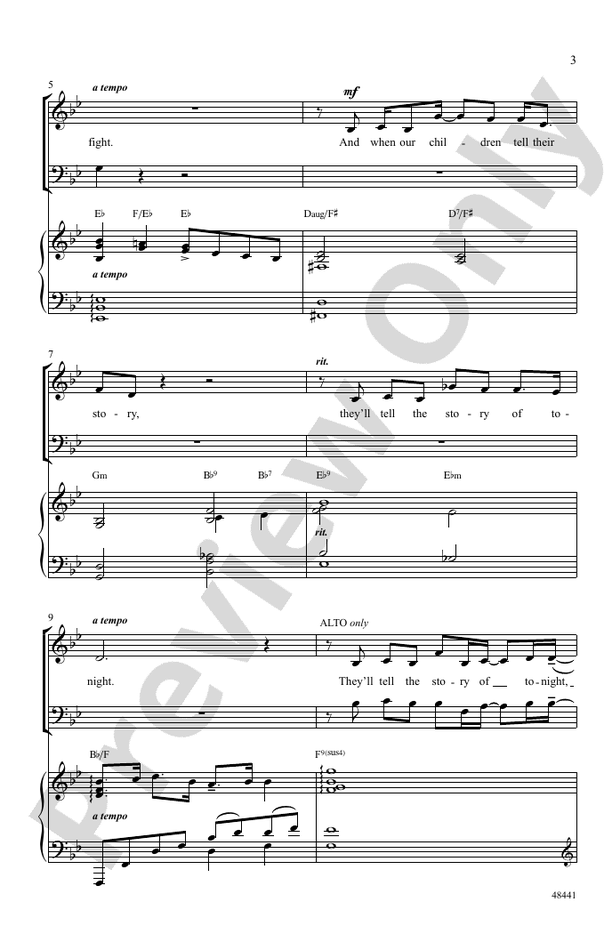 Found/Tonight – SAB Choral Octavo (Digital Download)