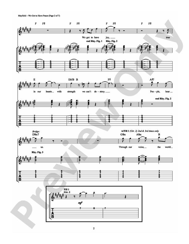 We Got to Have Peace - Guitar TAB (Digital Download)