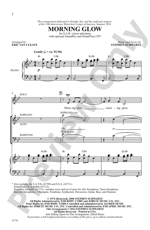 Morning Glow – SAB Choral Octavo (Digital Download)