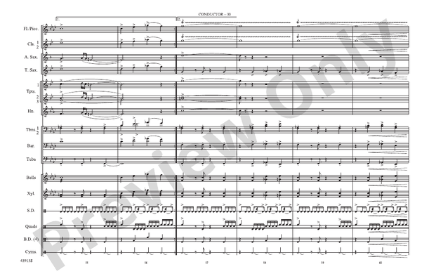 Con Slancio – Marching Band Conductor Score & Parts (Digital Download)
