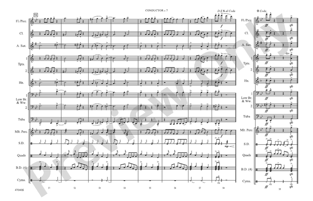 That's What I Like – Marching Band Conductor Score & Parts (Digital Download)