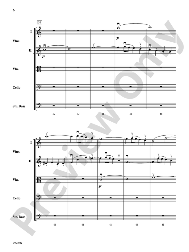 Symphony No. 41 – String Orchestra Conductor Score & Parts (Digital Download)