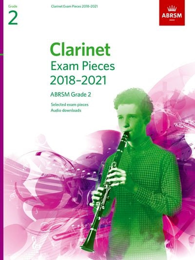 ABRSM Clarinet Exam pieces 2018-2021 Grade 2 - Score/Part/Audio Download