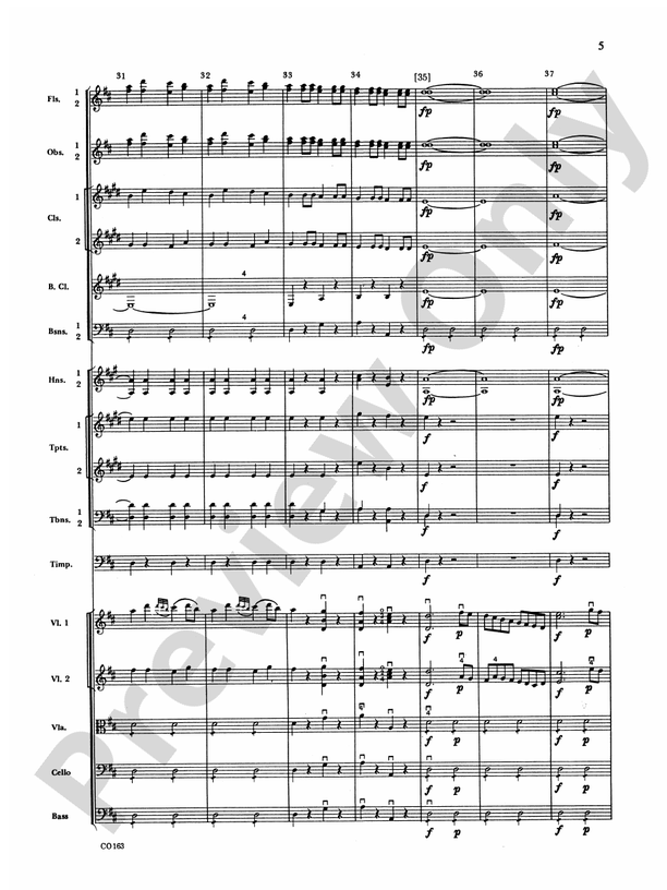 The Marriage of Figaro -- Overture – Full Orchestra Conductor Score & Parts (Digital Download)