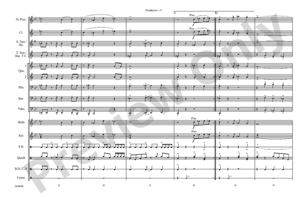 El Conquistador – Marching Band Conductor Score & Parts (Digital Download)
