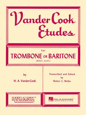 Vandercook Etudes for Trombone or Baritone - H.A. VanderCook - Baritone|Euphonium|Trombone Rubank Publications