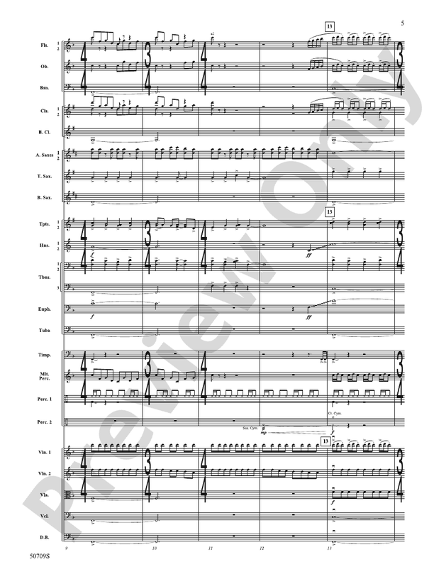 Opening Night – Full Orchestra Conductor Score & Parts (Digital Download)
