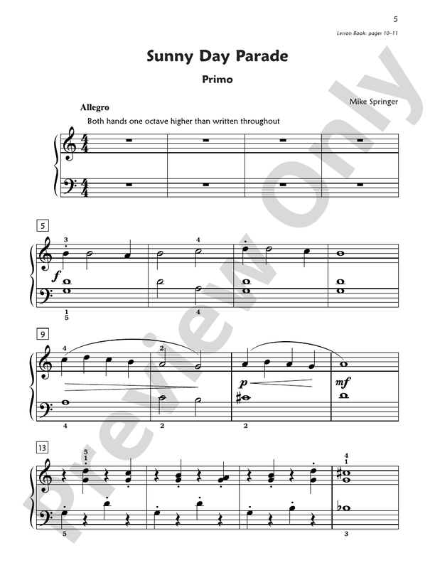 Premier Piano Course, Duet 2A - 1 Piano, 4 Hands (Digital Download)