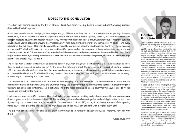 Gaining On You - Jazz Ensemble Conductor Score & Parts(Digital Download)