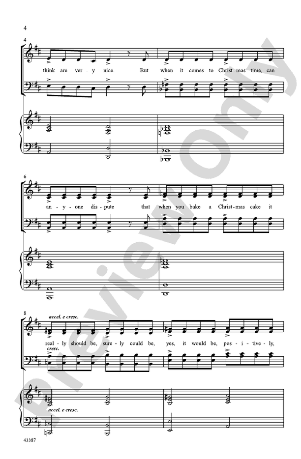 Fruitcake – SATB Choral Octavo (Digital Download)
