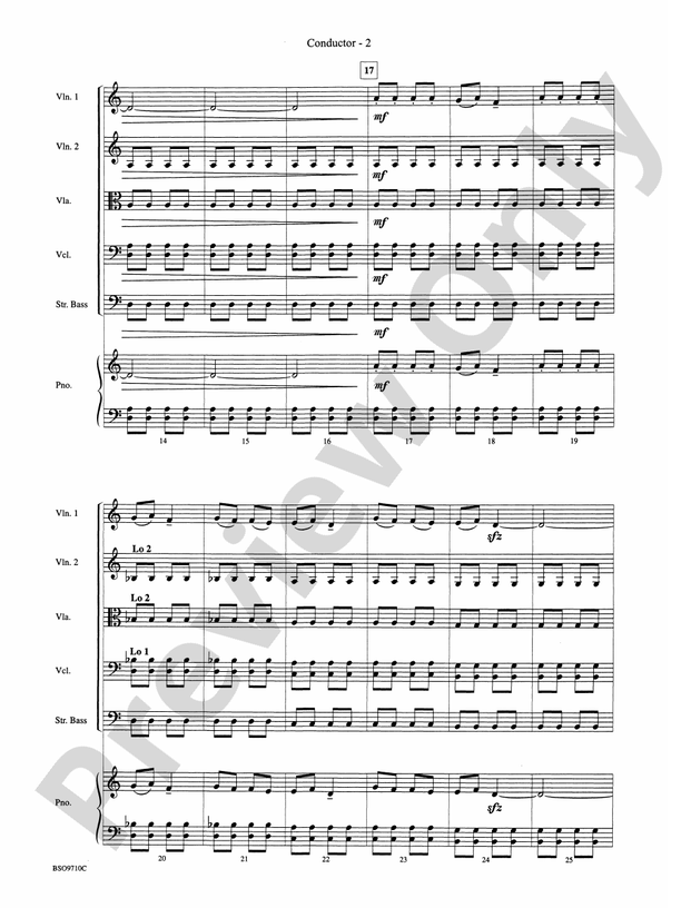 Bartók Suite – String Orchestra Conductor Score & Parts (Digital Download)