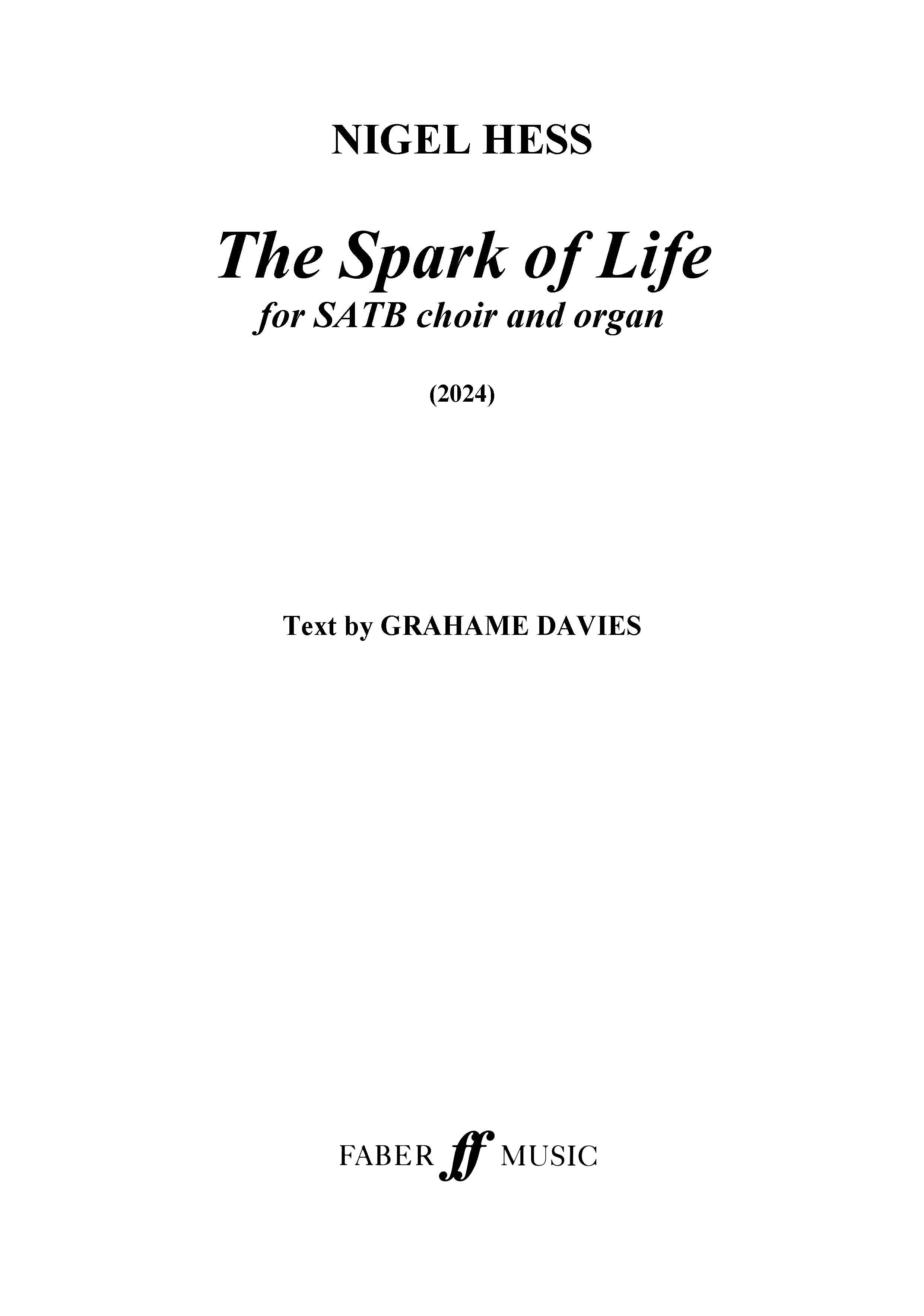 The Spark Of Life - SATB/Accompaniment (Digital Download)