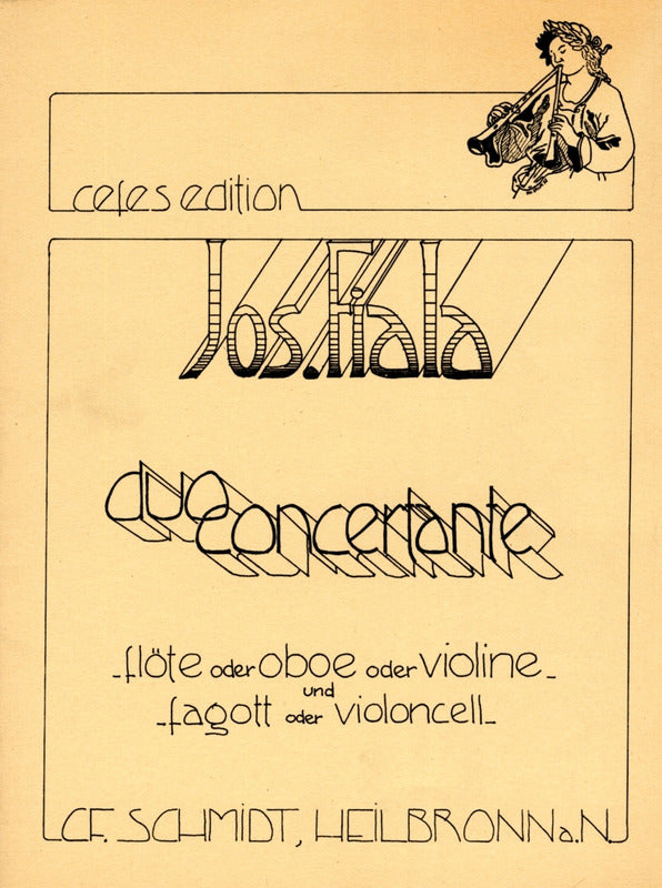Fiala - Duo Concertante - Flute or Oboe or Violin and Bassoon or Cello CF Schmidt CFS427