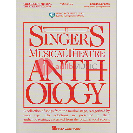 The Singer's Musical Theatre Anthology - Volume 6 - Baritone/Bass,Book/Online Audio - Various - Baritone Hal Leonard (Check Price)