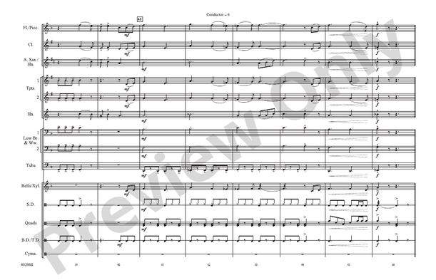 Lovin', Touchin', Squeezin' – Marching Band Conductor Score & Parts (Digital Download)
