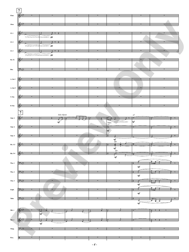 On Silver Wings - Concert Band Conductor Score & Parts(Digital Download)
