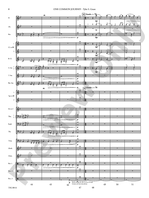 One Common Journey - Concert Band Conductor Score & Parts (Digital Download)
