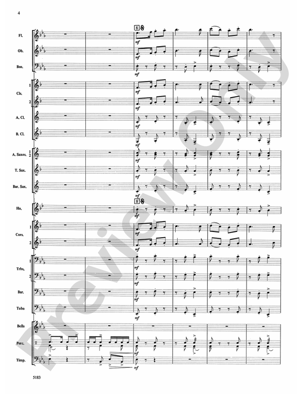 Highlights from Carmen - Concert Band Conductor Score & Parts (Digital Download)