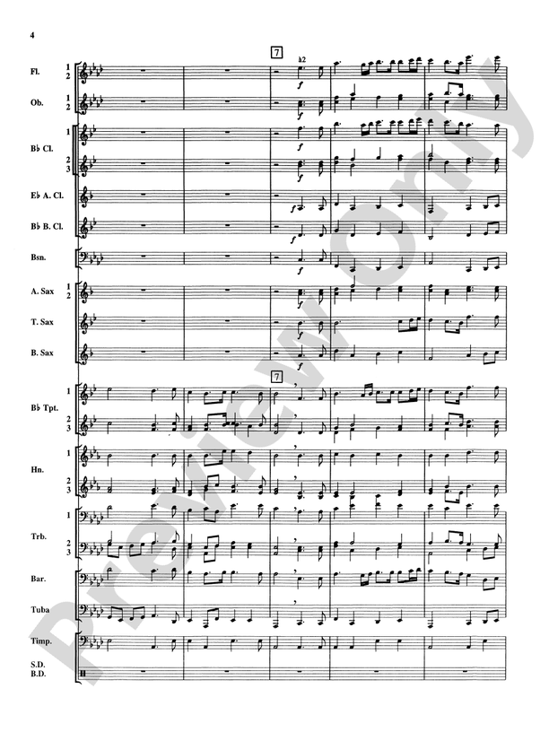 Royal Fireworks Music - Concert Band Conductor Score & Parts (Digital Download)
