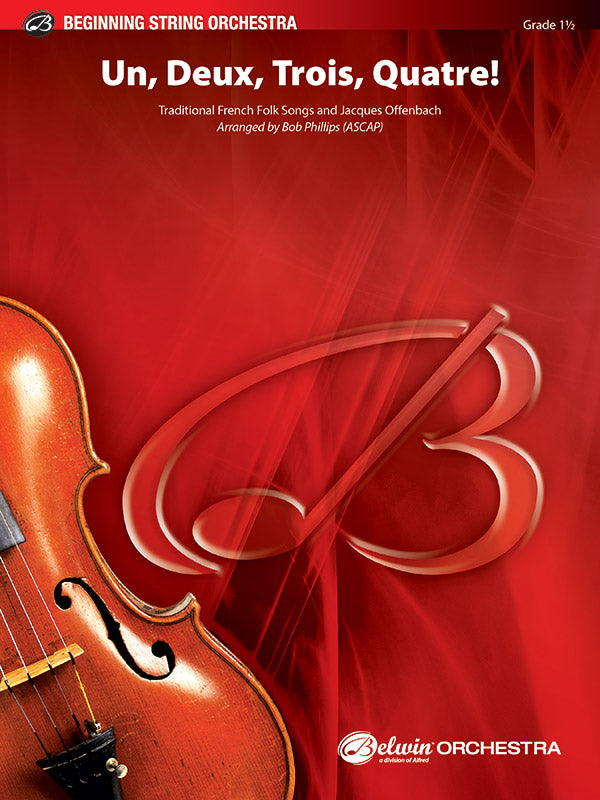 Un Deux Trois Quatre String Orchestra Grade 1.5 Score/Parts arranged by Phillips