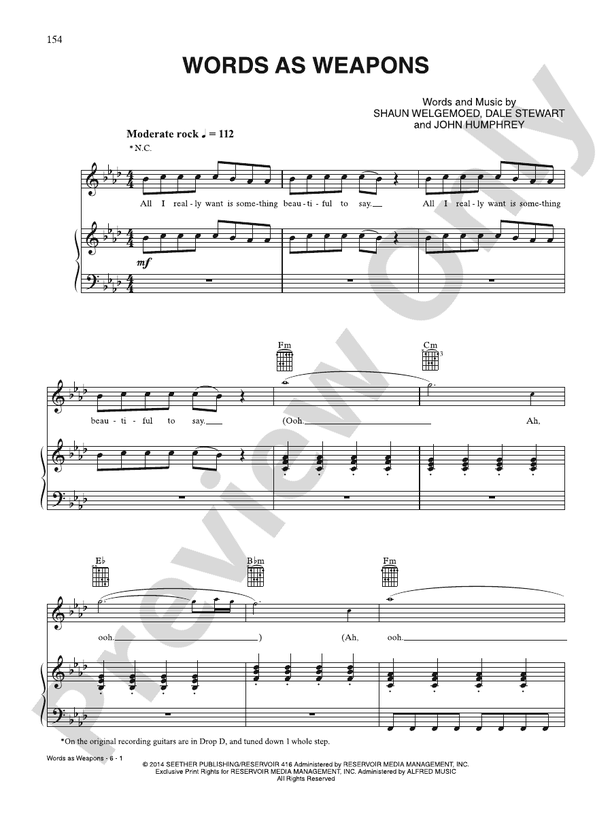 Words as Weapons - Seether - PVG (Digital Download)