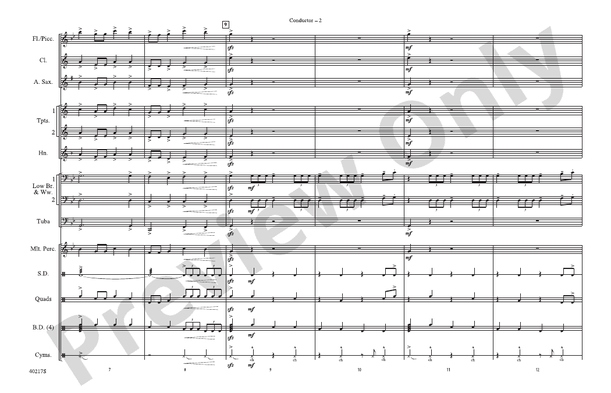 Right Round – Marching Band Conductor Score & Parts (Digital Download)