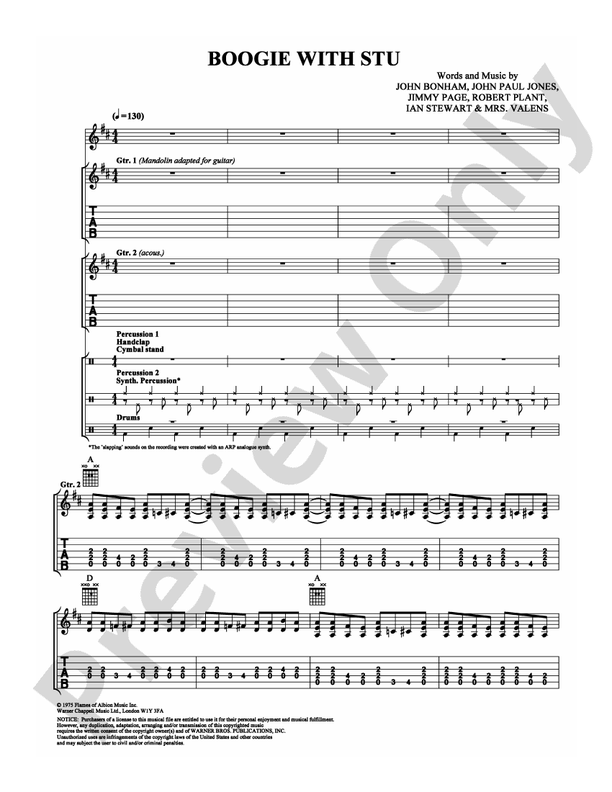 Boogie with Stu - Guitar TAB (Digital Download)