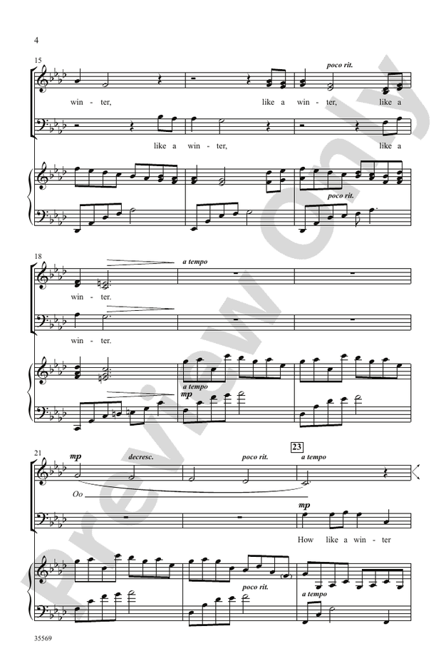 How Like a Winter – SAB Choral Octavo (Digital Download)