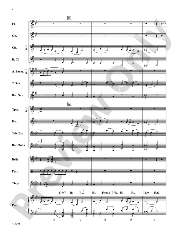 Winter Whispers - Concert Band Conductor Score & Parts (Digital Download)