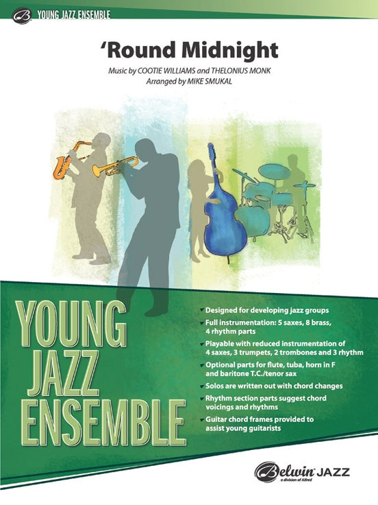 Round Midnight (Grade 2) - Jazz Ensemble Conductor Score & Parts (Digital Download)
