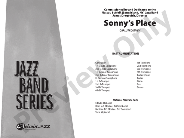 Sonny's Place - Jazz Ensemble Conductor Score & Parts (Digital Download)