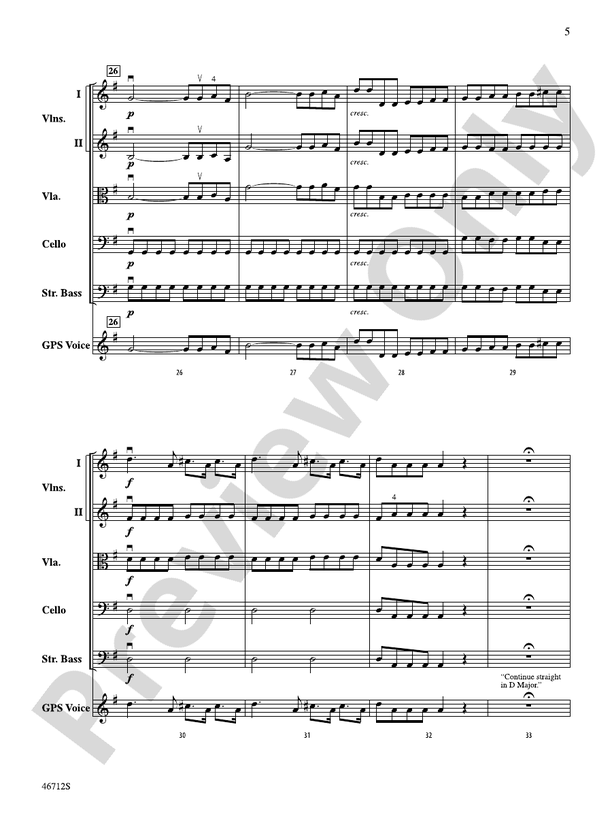 GPS - String Orchestra Conductor Score & Parts (Digital Download)