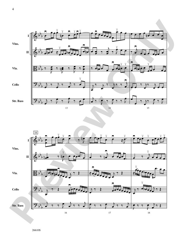 Bach's Lunch – String Orchestra Conductor Score & Parts (Digital Download)