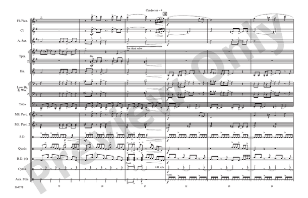The Wizard of Oz Meets The Wiz, Part 2 – Marching Band Conductor Score & Parts (Digital Download)