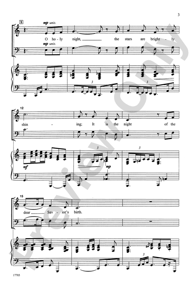 O Holy Night - SATB Choral Octavo (Digital Download)