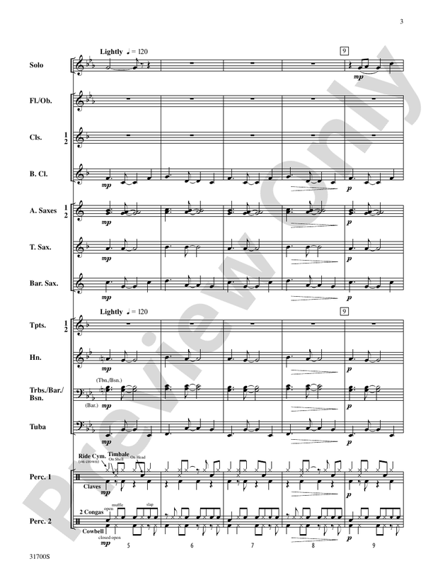 (Do You Want) Salsa with That? - Concert Band Conductor Score & Parts (Digital Download)