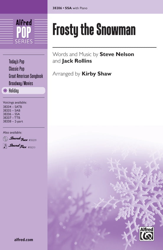 Frosty the Snowman – SSA Choral Octavo (Digital Download)