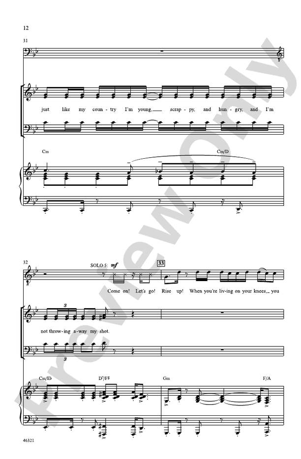 Hamilton – SAB Choral Octavo (Digital Download)