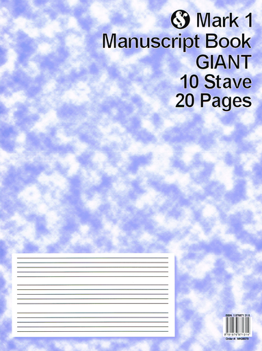 Manuscript Paper - 10 Staves Giant MK08079