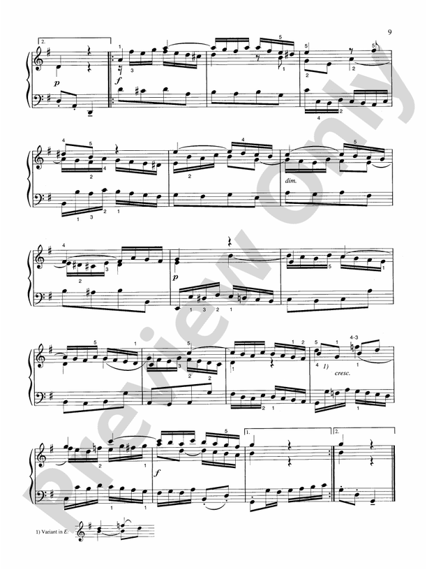 Bach - Goldberg Variations - Piano Solo (Digital Download)