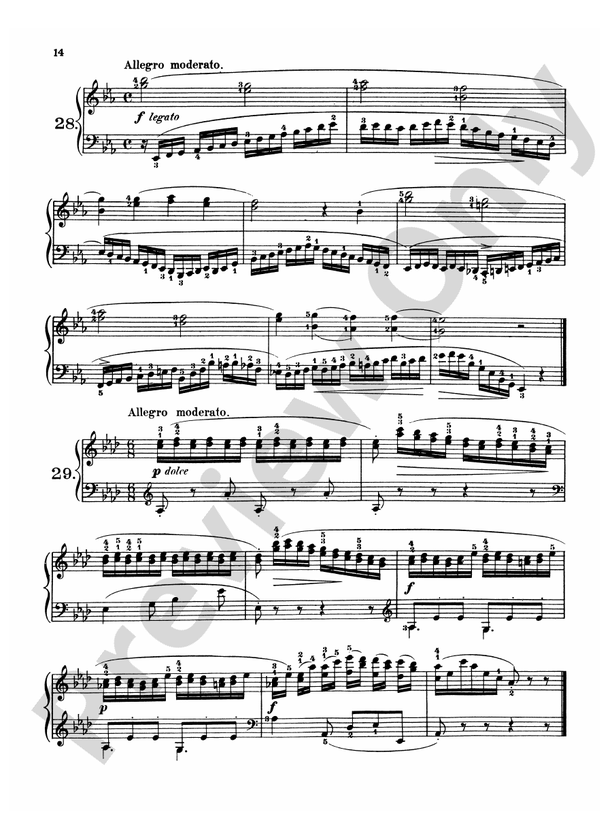 Czerny - 160 Eight-Measure Exercises, 821 - Piano Solo (Digital Download)