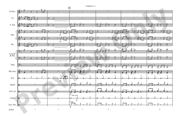 Baby – Marching Band Conductor Score & Parts (Digital Download)