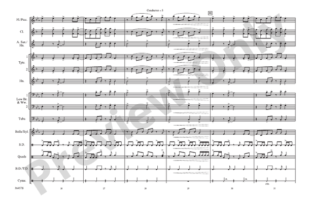 California Gurls – Marching Band Conductor Score & Parts (Digital Download)